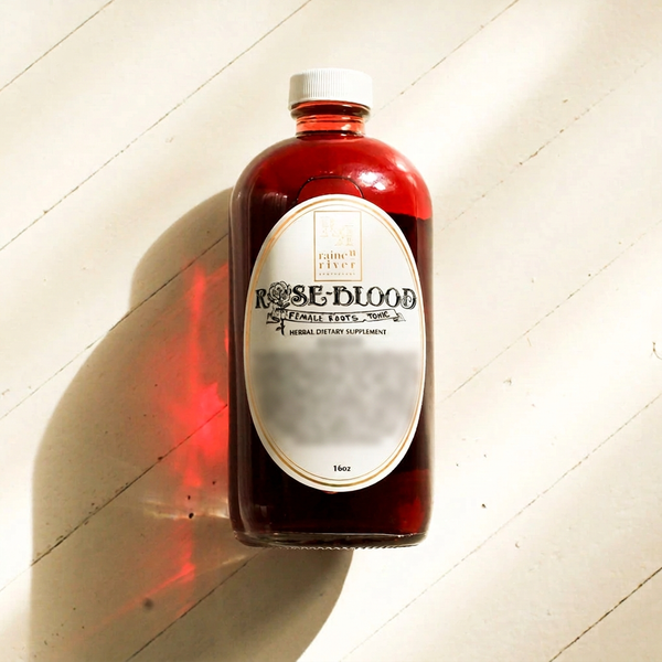 Rose Blood photo with stronger blur over the benefits