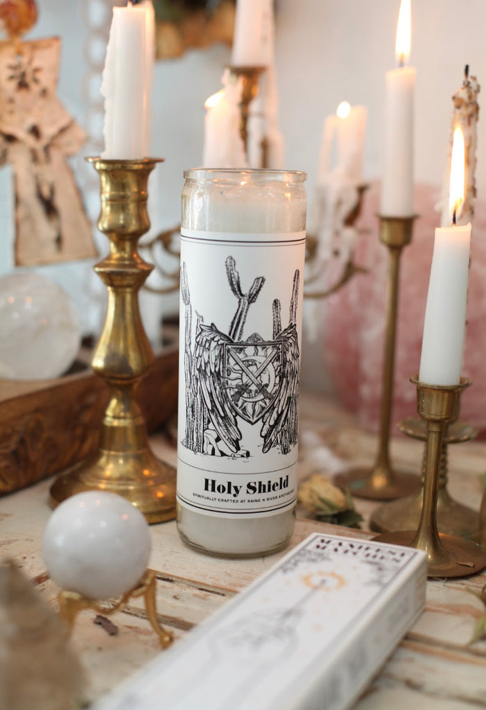 Holy Shield Candle – Raine n River Apothecary